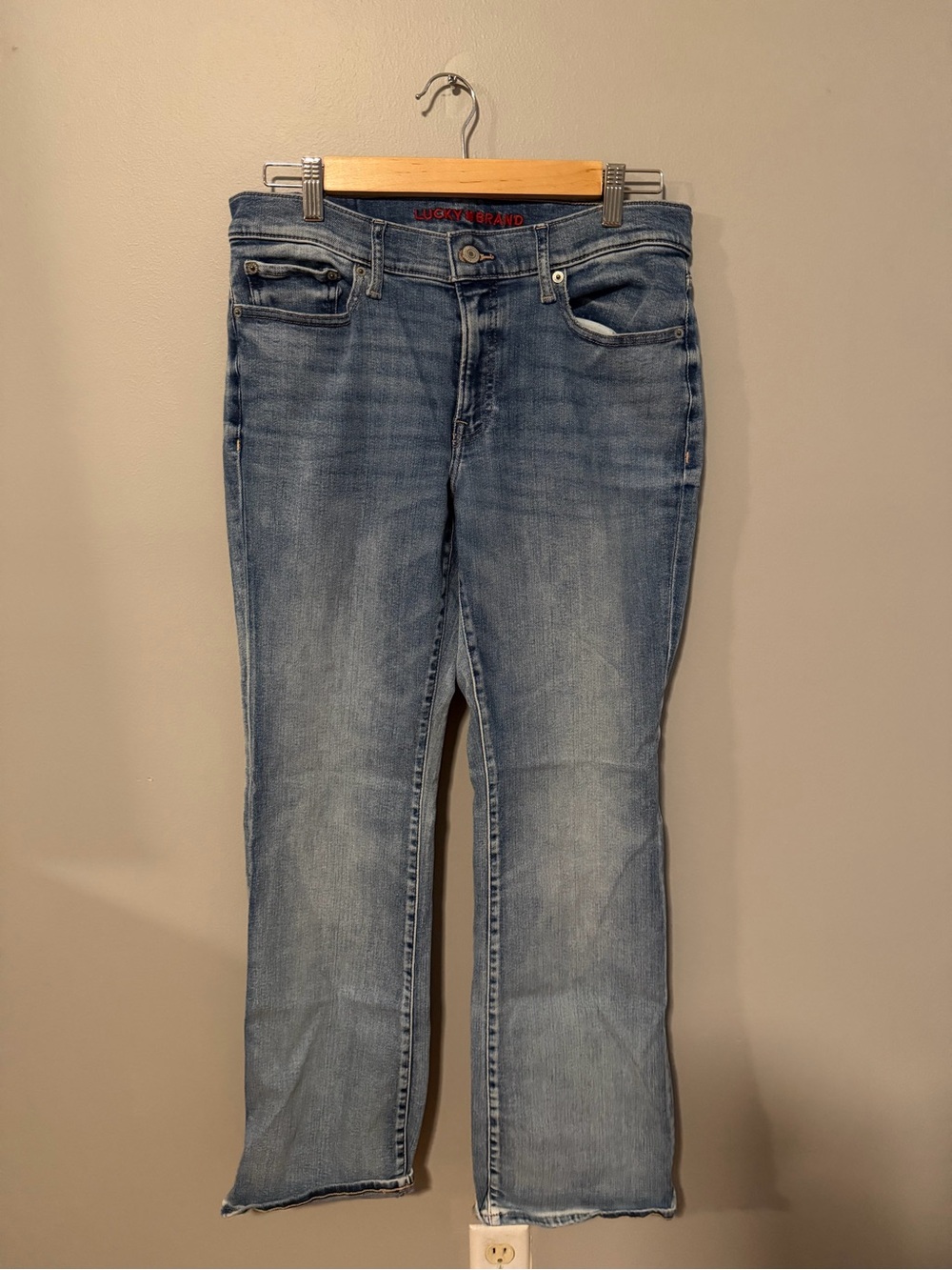 Lucky Brand Faded Light Blue Bootcut Jeans